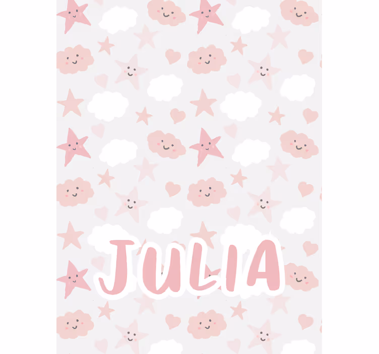 Tenda a rullo nuvole stelle felici - TenStickers