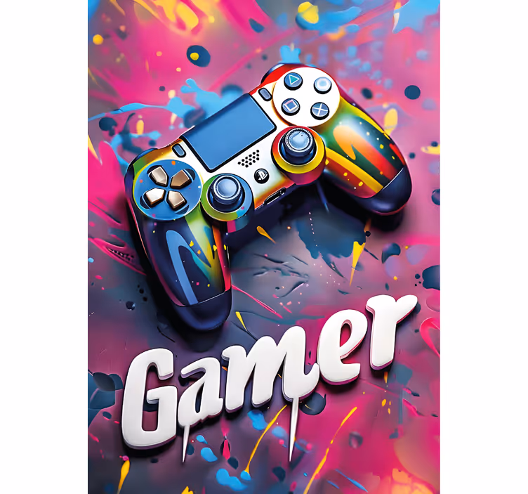 Tenda a rullo gamer stile colorato - TenStickers
