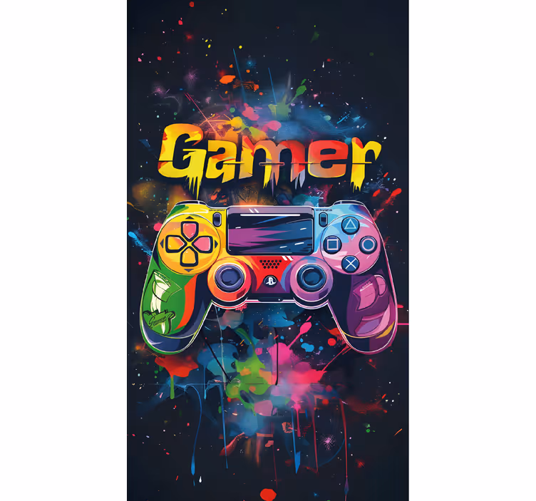 Tenda a rullo gamer controllo multicolore - TenStickers