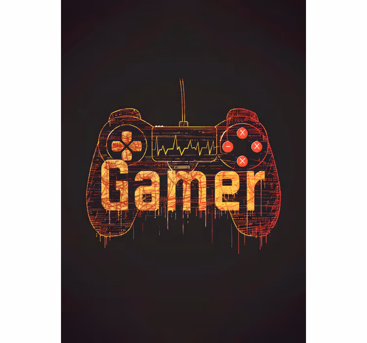 Tenda a rullo gamer il battito cardiaco del giocatore - TenStickers