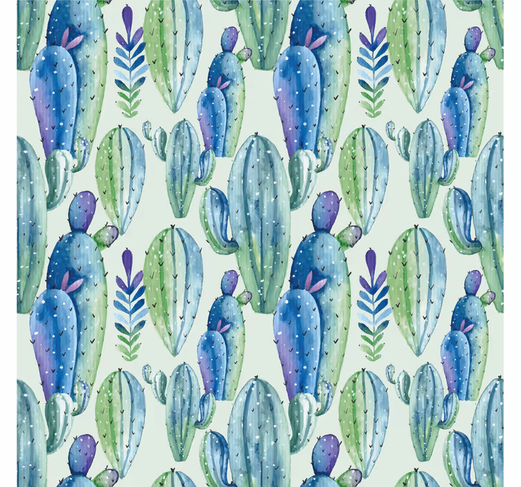 Tenda a rullo cactus stile botanico - TenStickers