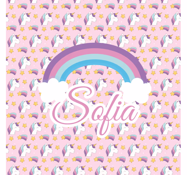 Tende a rullo personalizzabili modello di unicorno - TenStickers