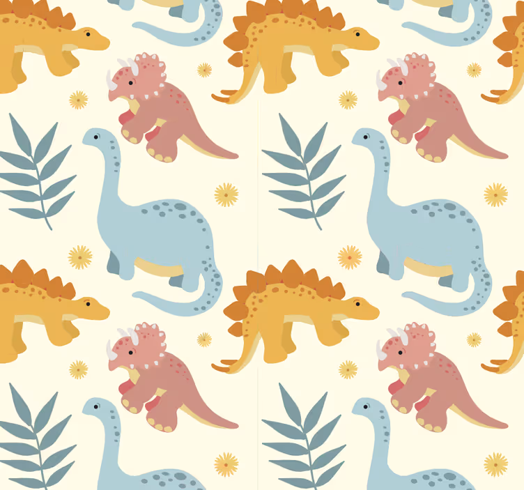 Tenda a rullo dinosauro stile minimalista - TenStickers