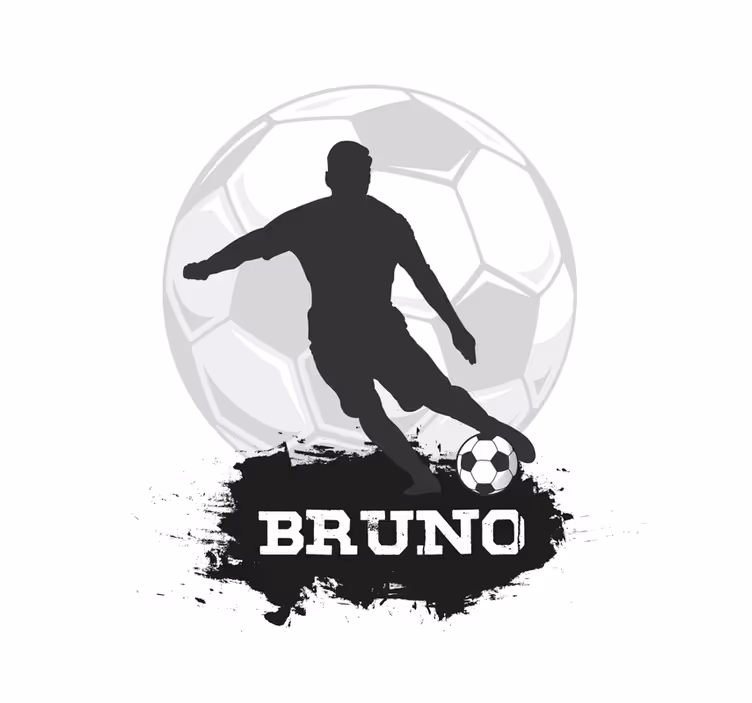Tenda a rullo calcio pallone da calcio personalizzabile - TenStickers