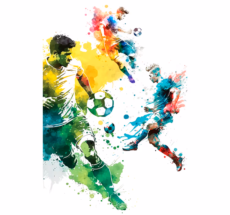 Tenda a rullo calcio lo sport in azione - TenStickers