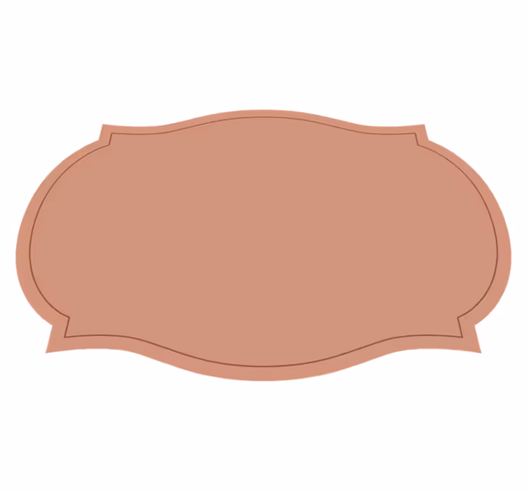 Tovagliette decorative forma dell'etichetta - TenStickers