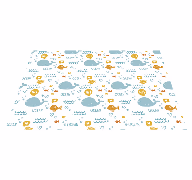 Tovaglietta americana infantile creature dell'oceano - TenStickers