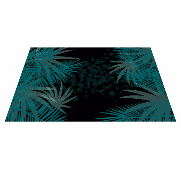 Tovaglietta americana moderna sfondo foglie tropicali - TenStickers