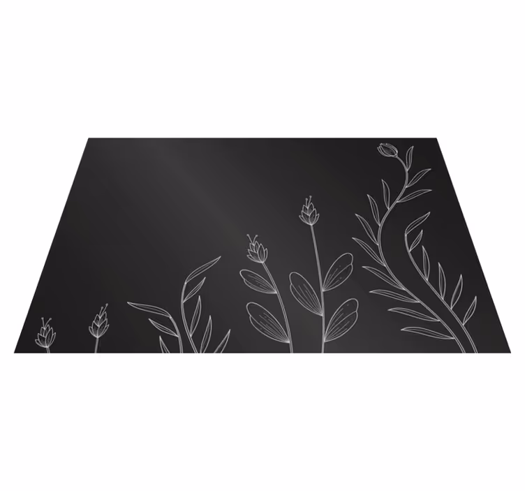 Sfondo posteriore con eleganti tovagliette vegetali - TenStickers