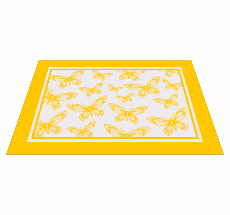 Tovaglietta americana elegante Farfalle gialle - TenStickers