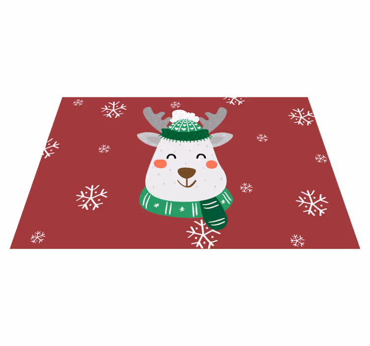 Tovaglietta natalizia cervi per bambini - TenStickers