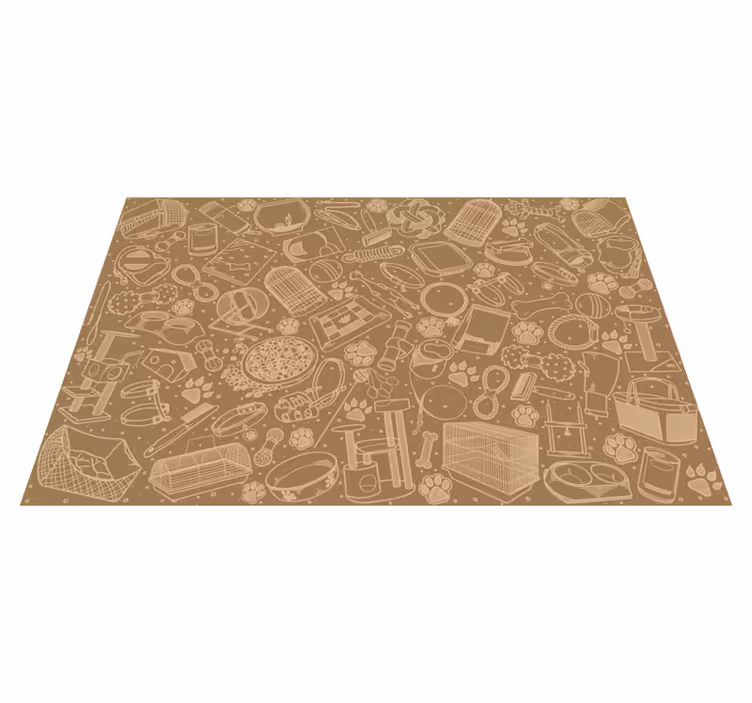 Tovaglietta americana elementi cucina intricati - TenStickers