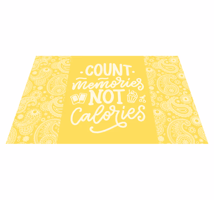 Tovaglietta americana frase conta i ricordi concept - TenStickers