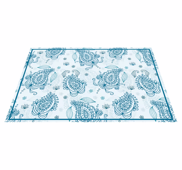 Tovaglietta americana motivo floreale intricato - TenStickers