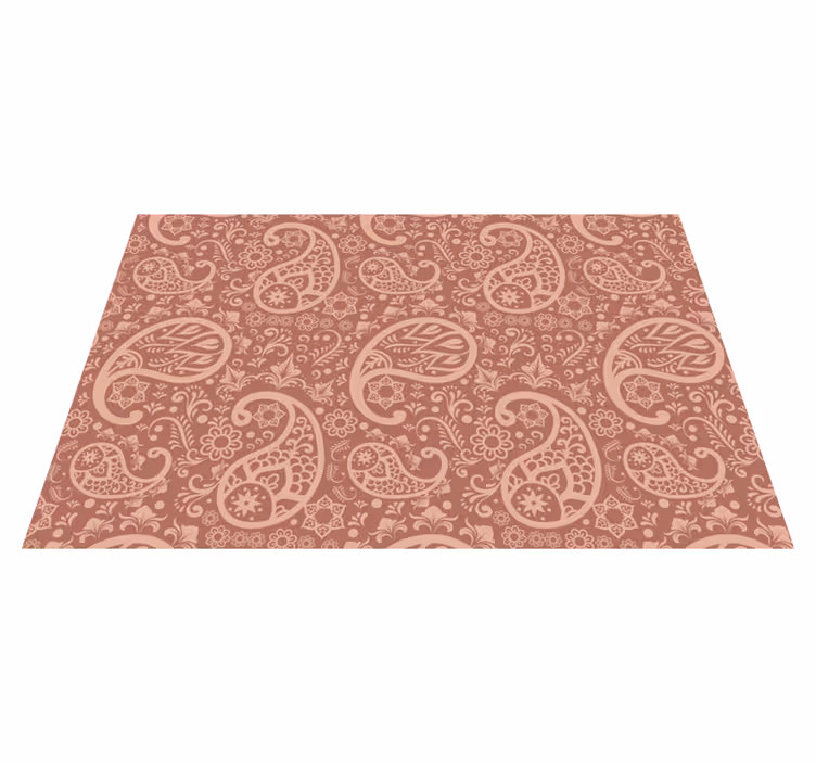 Tovaglietta americana elemento floreale elegante - TenStickers