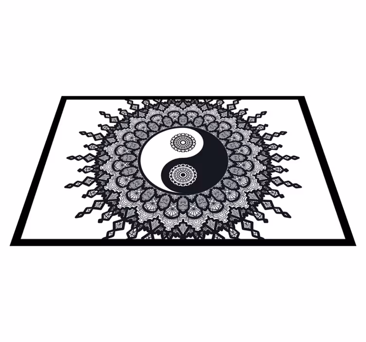 Tovaglietta americana motivo mandala yin yang - TenStickers