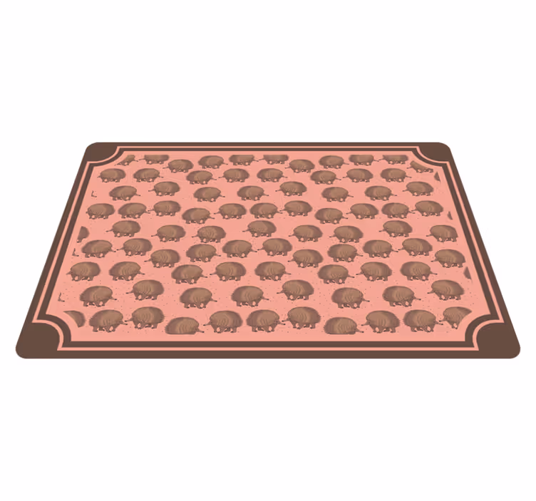 Tovaglietta americana originale con motivo riccio - TenStickers