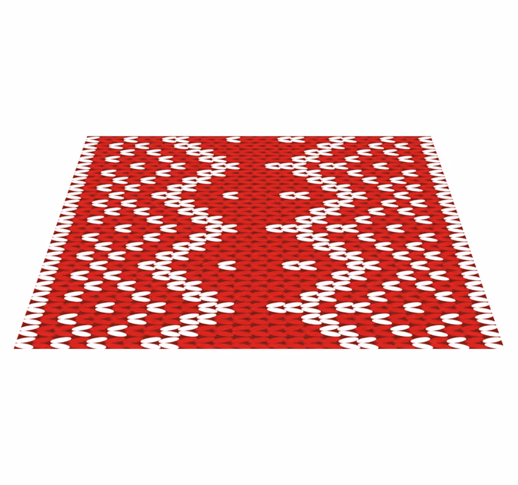 Tovaglietta americana motivo geometrico rosso - TenStickers
