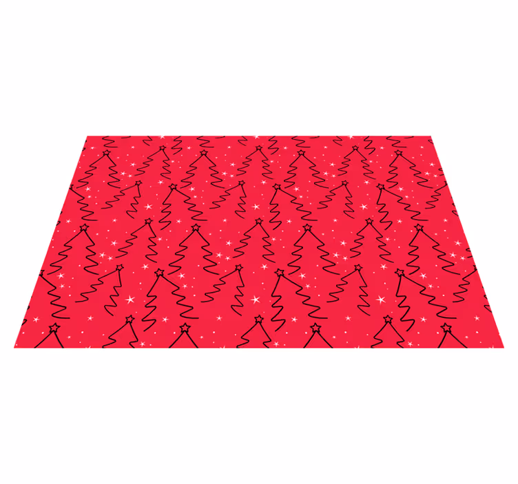 Tovaglietta personalizzata natale motivo albero elegante - TenStickers