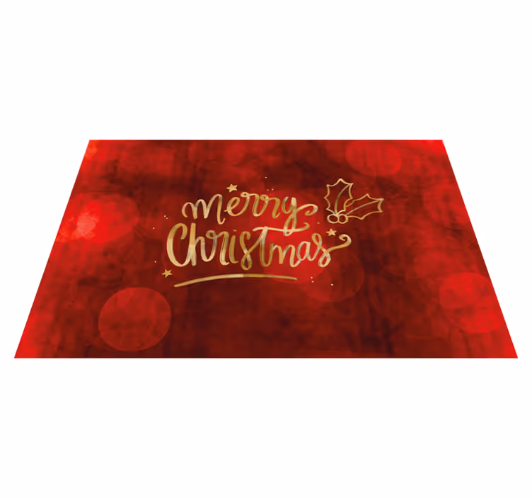 Tovaglietta personalizzata Natale Buon natale in rosso - TenStickers