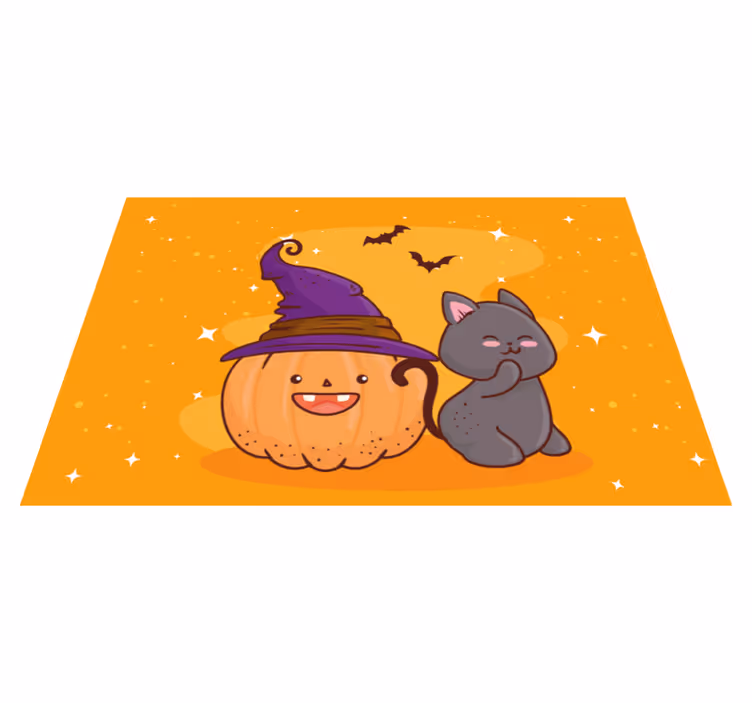 Tovaglietta americana infantile Strega testa di zucca - TenStickers