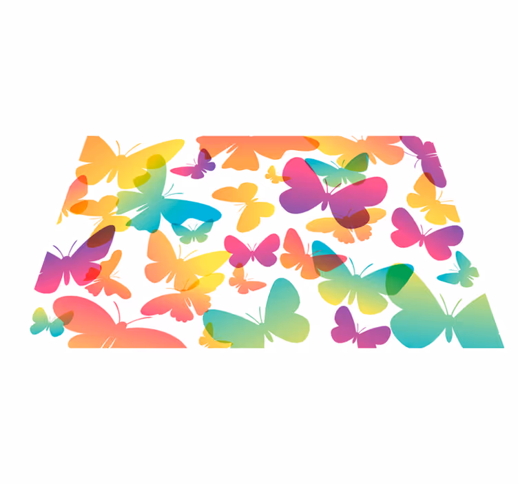 Tovaglietta americana infantile motivo farfalle vivaci - TenStickers