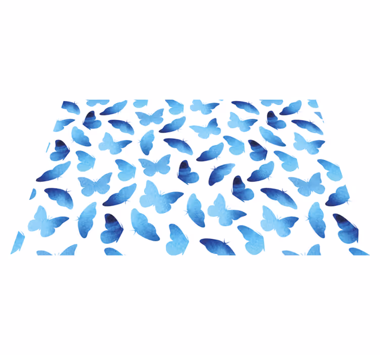 Tovaglietta americana originale motivo farfalle blu - TenStickers