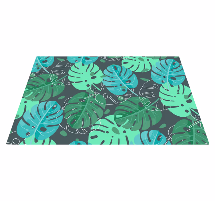 Tovaglietta americana motivo foglie tropicali - TenStickers