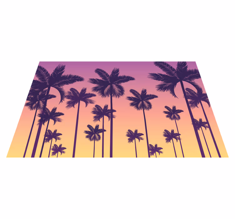 Tovaglietta americana originale tramonto con palme - TenStickers