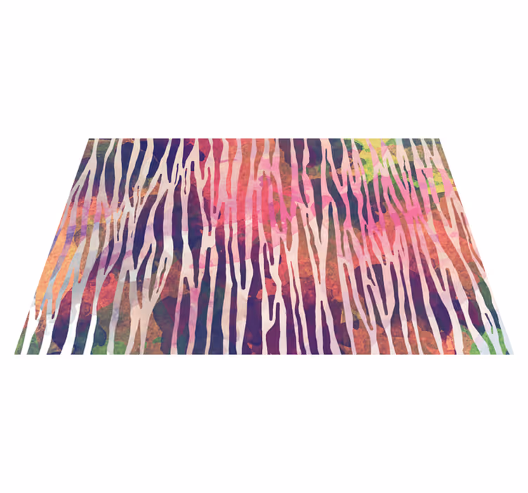 Tovaglietta americana strisce colorate astratte - TenStickers
