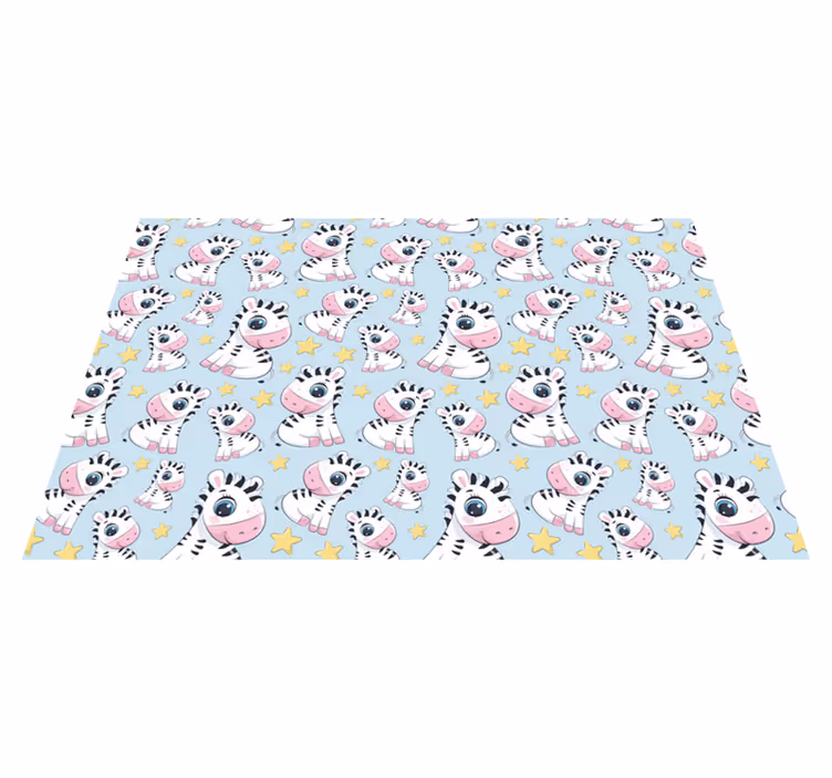 Tovaglietta americana infantile motivo zebra adorabile - TenStickers