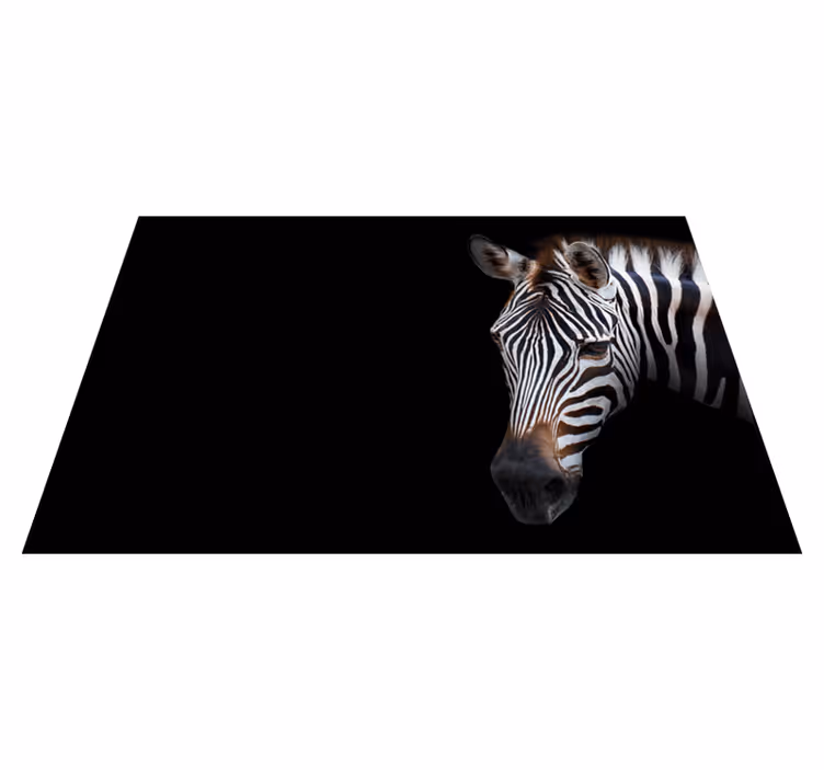 Tovaglietta americana originale primo piano zebra - TenStickers