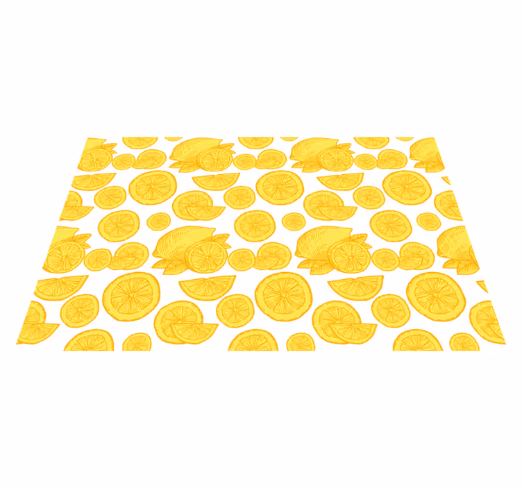 Tovaglietta americana motivo fette di limone - TenStickers