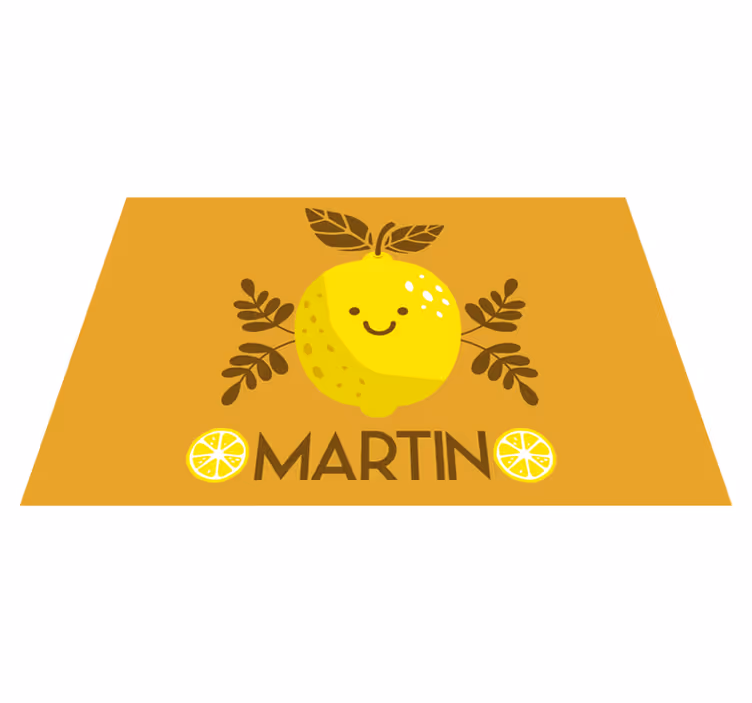 Tovaglietta americana nome Limoni sorridenti - TenStickers