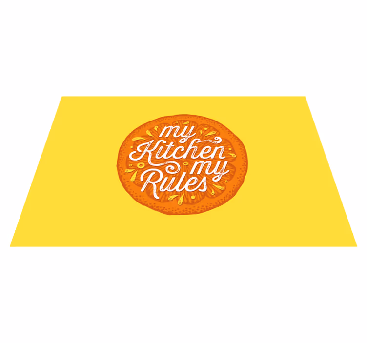 Tovaglietta americana frase regola di cucina - TenStickers