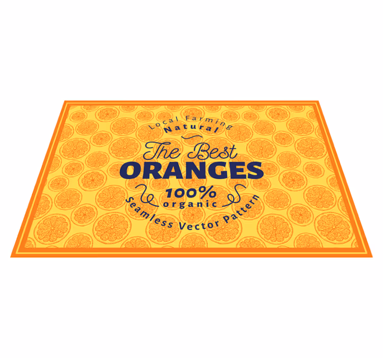 Tovaglietta americana originale motivo a fette d'arancia - TenStickers
