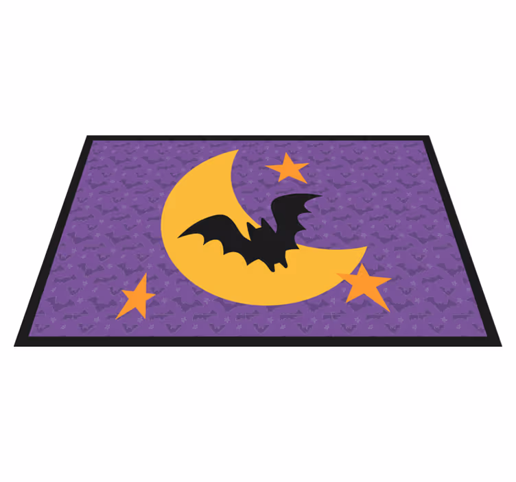 Tovaglietta colazione altri colori Stelle lunari e un pipistrello - TenStickers