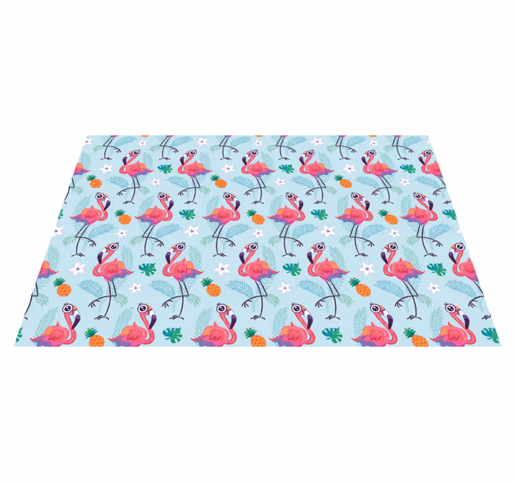 Tovaglietta americana originale motivo tropicale fenicottero - TenStickers