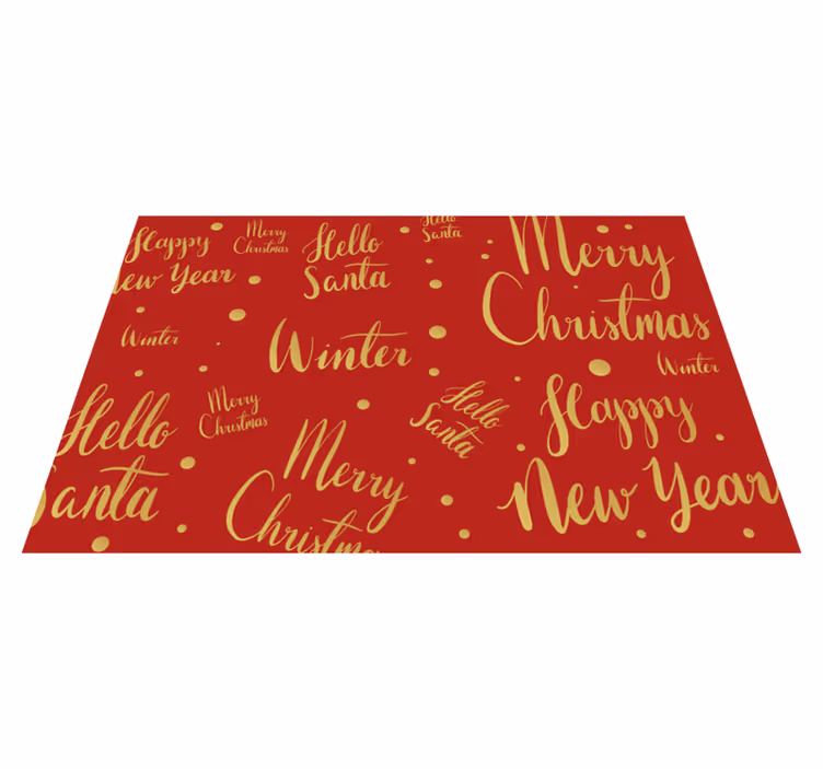 Tovaglietta personalizzata natale motivi di auguri festivi - TenStickers