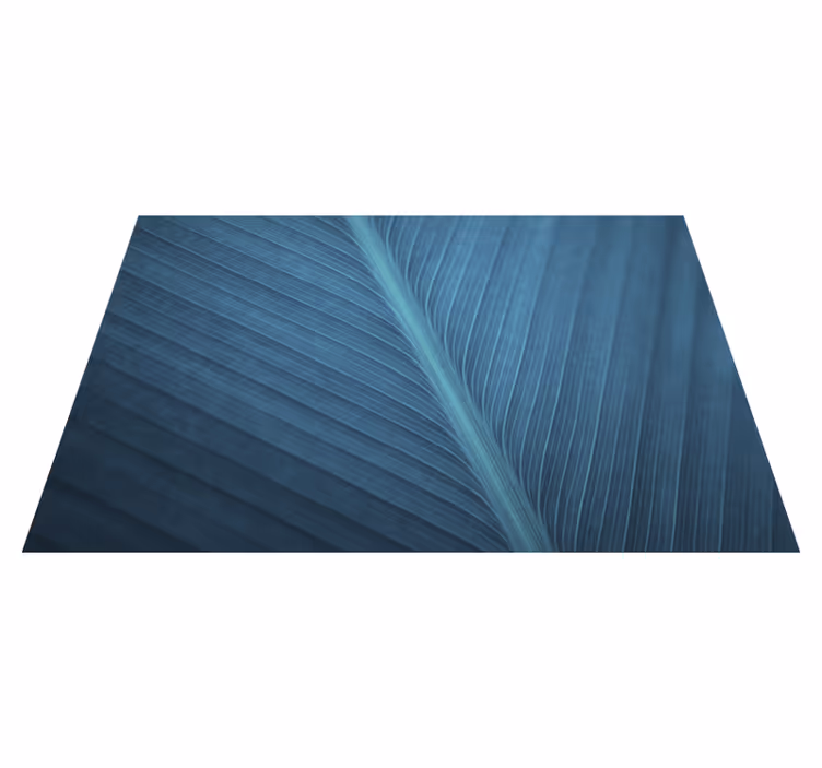 Tovaglietta americana moderna Grande foglia grigio blu - TenStickers