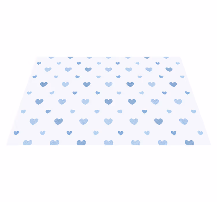 Tovaglietta americana originale motivo cuori blu chiaro - TenStickers