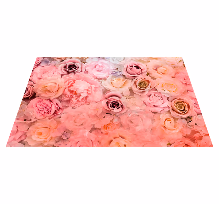 Tovaglietta americana motivo rose floreali - TenStickers