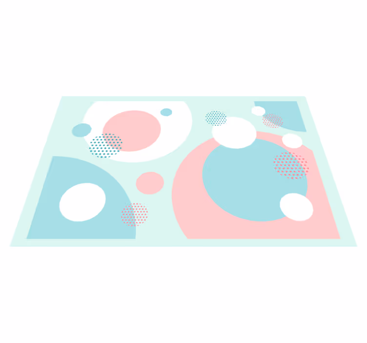 Tovaglietta americana moderna blocchi colorati geometrici - TenStickers