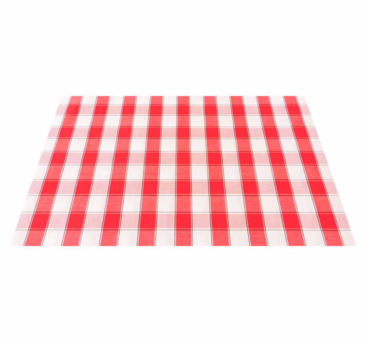 Tovaglietta americana a quadretti rossi - TenStickers