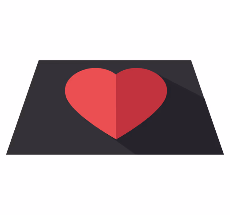 Tovaglietta americana originale con accentuazione a cuore - TenStickers