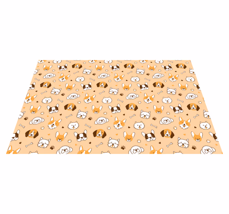 Tovaglietta americana infantile facce di animali carini - TenStickers