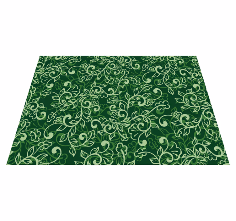 Tovaglietta americana con motivo floreale verde - TenStickers