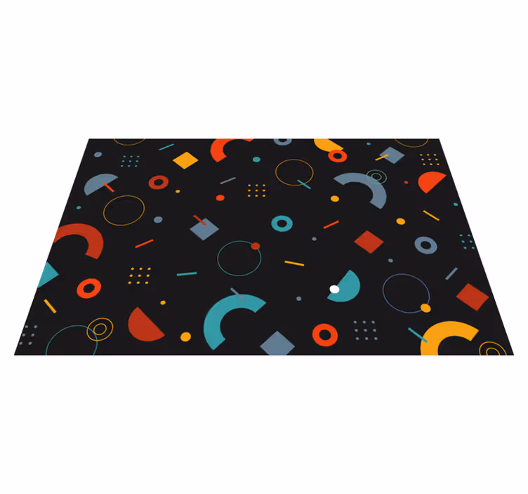 Tovaglietta americana moderna a motivo geometrico colorato - TenStickers
