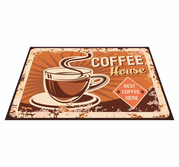 Tovaglietta americana frase citazione da caffè - TenStickers