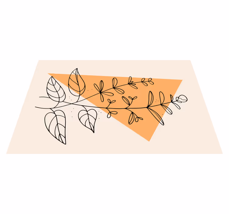 Tovaglietta americana originale design floreale astratto - TenStickers